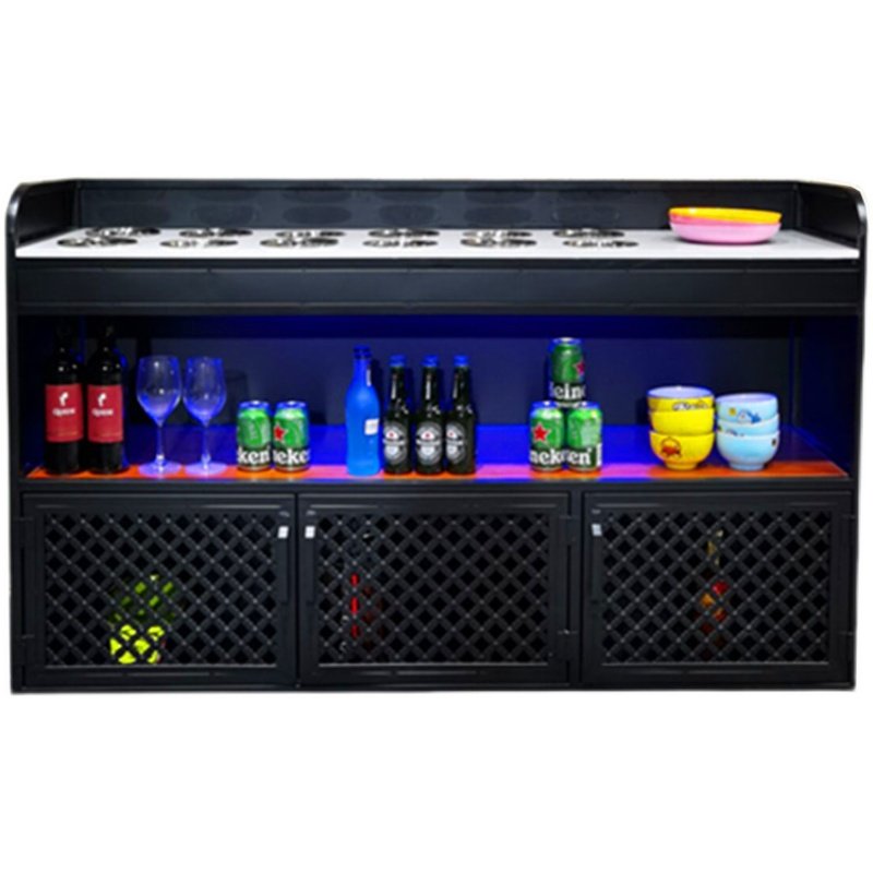 工业风火锅店调料台蘸料台串串香调味台商用小料台餐厅碗柜餐边柜