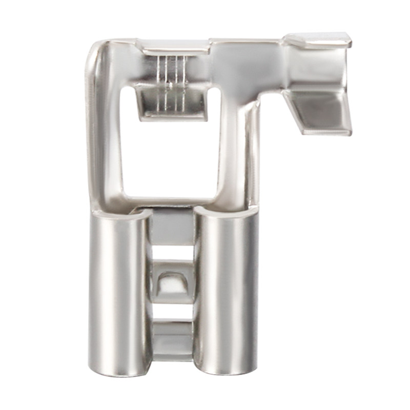 6.3插簧弯头冷压接线端子插片铜鼻子四方黄铜线鼻子线耳2000只