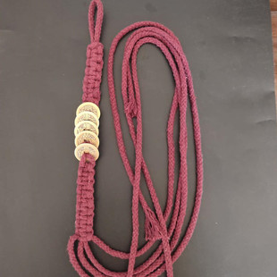 新款手工编制酒葫芦提绳纯铜五帝钱装酒挂绳复古棉绳手工制作包邮