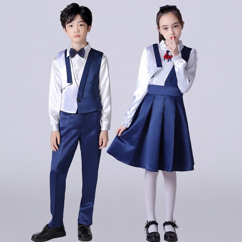 儿童大合唱团演出服中小学生诗歌朗诵比赛表演服装男女童演讲礼服,童装/婴儿装/亲子装,儿童演出服,淘宝优惠券,粉丝福利购,淘宝优惠卷