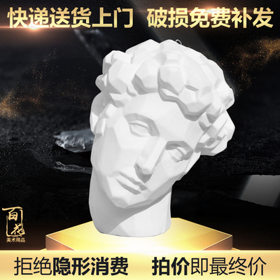 朱利诺 咒里半面 切面 石膏像 石膏教具美术用品 素描写生静物