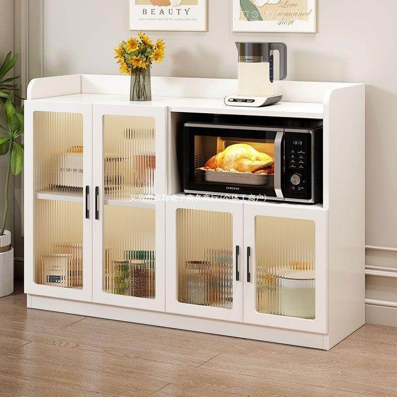 小户型实木餐边柜置物架落地多层烤箱微波炉玻璃门架子欧式门,农机/农具/农膜,植保机械,淘宝优惠券,粉丝福利购,淘宝优惠卷