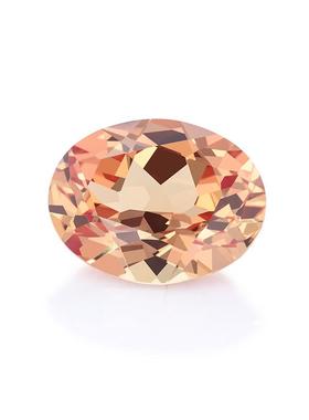 合成橙色宝石椭圆形实验室人工宝石梧州厂家直销橙宝戒面裸石