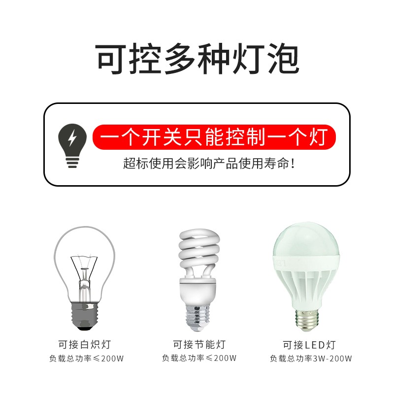 声光控开关86型220V智能延迟家用led节能灯楼道声控感应开关面板