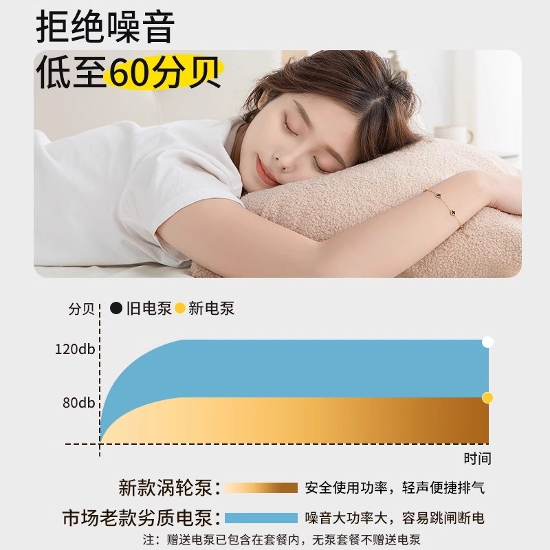 优选用真空抽气泵m装衣服压缩收纳袋专用电泵电动小型吸气机抽空