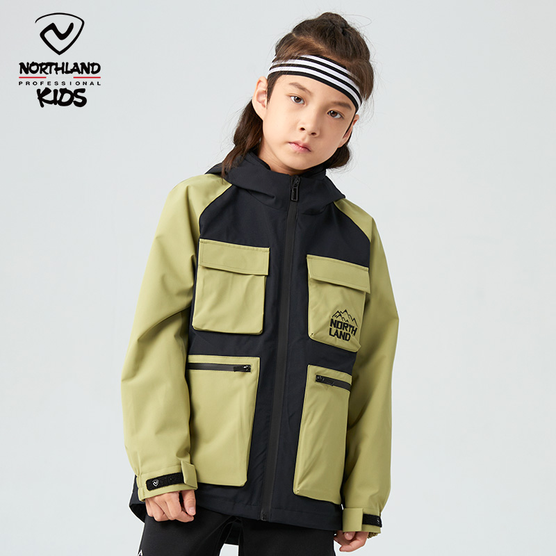 诺诗兰儿童冲锋衣防风防泼水