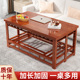 湖南烤火桌子新款 长方形楠竹烤火架取暖桌实木米茶
