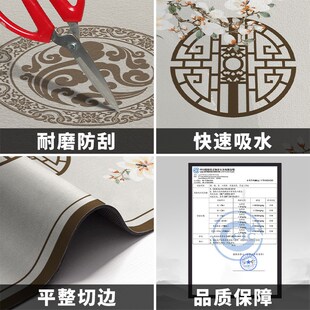 新正方形麻将桌垫硅藻泥加厚消音桌垫子餐桌垫免打理八仙桌垫