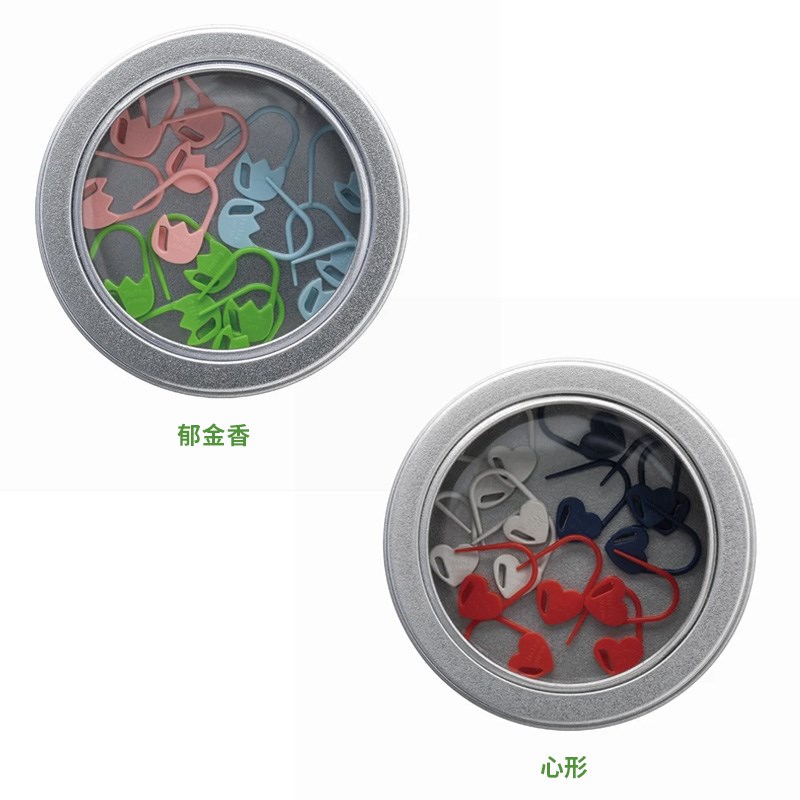 广岛TULIP郁金香手工计数别针计数扣心形记号扣编织工具