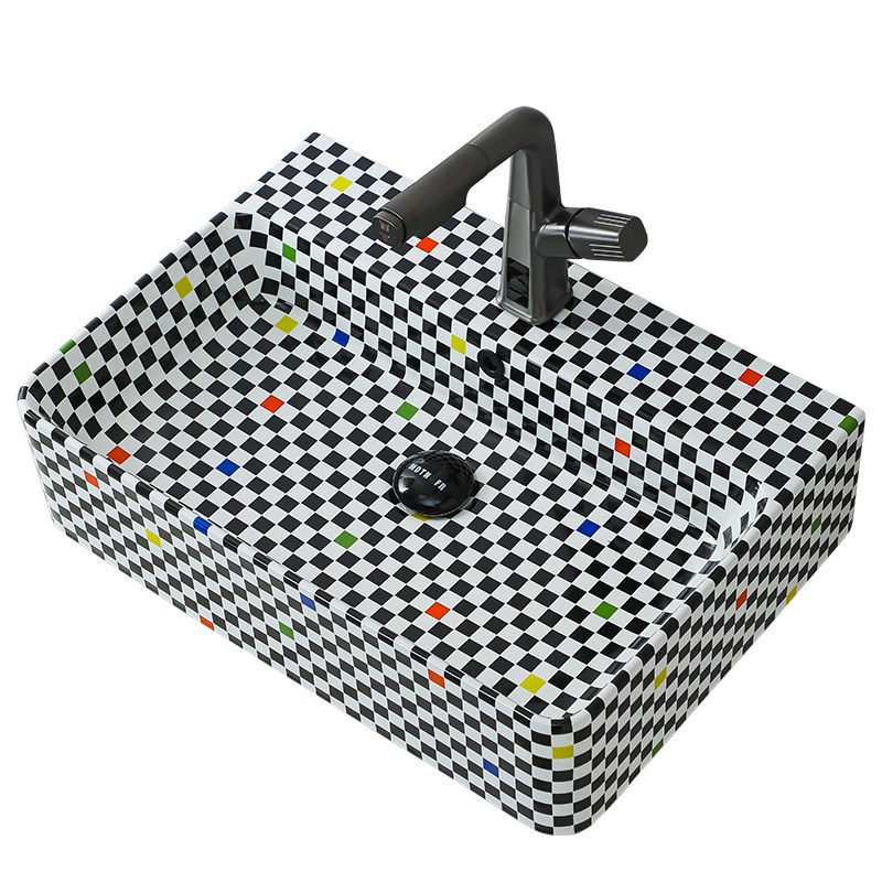 小户型挂墙式洗手盆酒店一体台盆壁挂洗手盆阳台陶瓷脸面盆