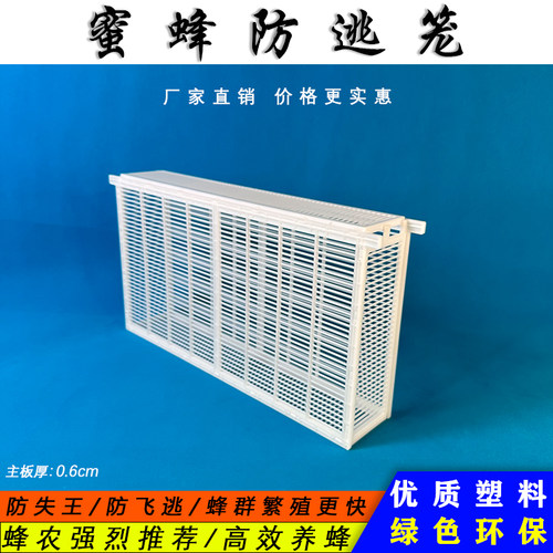 蜜蜂箱塑料隔王栅防跑防盗器箱多王养殖分蜂工具中蜂意蜂防逃框