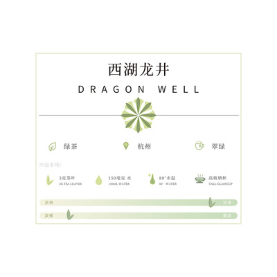 茶叶卡片定制产品介绍说明卡红茶售后小卡打印温馨提示明信片