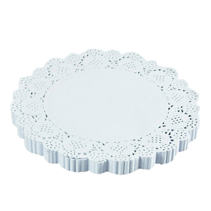诚盟花边吸油纸垫纸圆形椭圆烧烤小吃点心面包油炸食品蛋糕花底纸