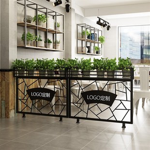 屏风装饰火锅店卡座铁艺围栏饭店隔栏栅栏矮隔墙护栏玄关