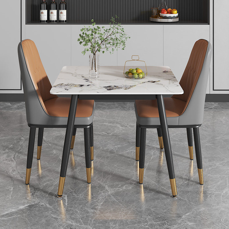 正方形桌岩板小户型现代小桌子休闲接待洽谈家用桌椅,住宅家具,岩板餐桌,淘宝优惠券,粉丝福利购,淘宝优惠卷