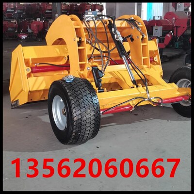 卫星平地机伸缩式地面刮平拖拉机土壤整平机农业牵引激光平地机