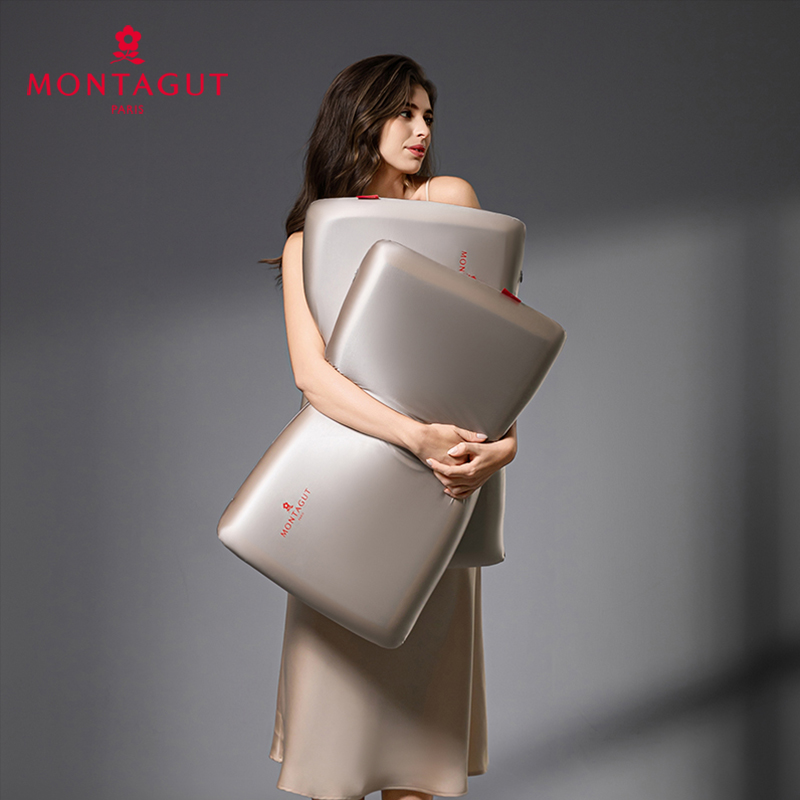 梦特娇生物基记忆枕玻尿酸水光面膜慢回弹单人中高枕头一只装