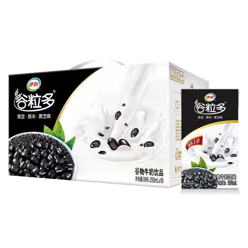伊利谷粒多黑谷牛奶250ml*16盒