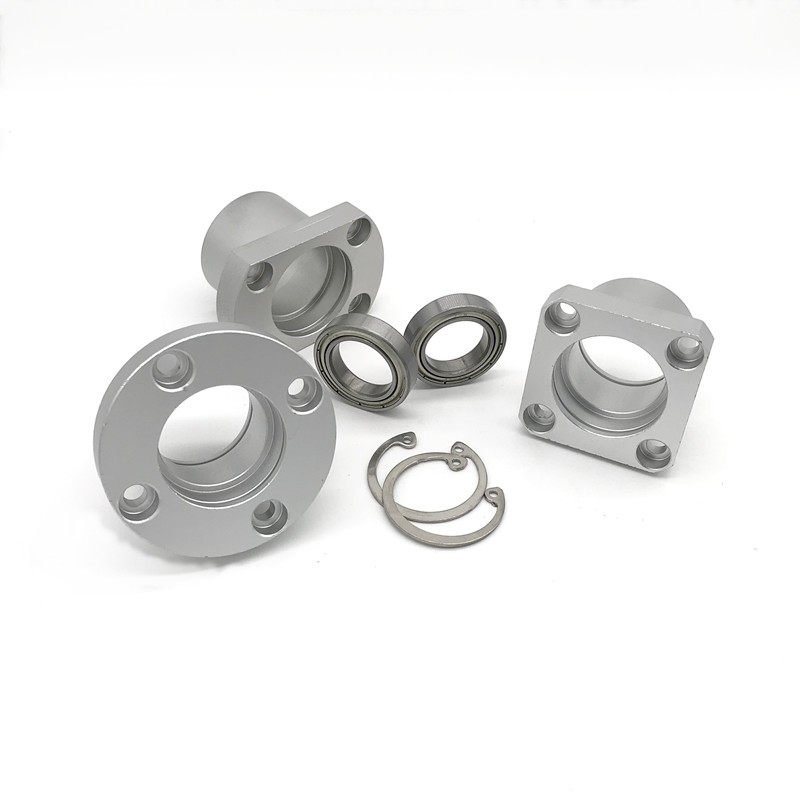 轴承座组件带扣环方法兰BASB双轴承型轴承BGSBB固定座铝制支撑座