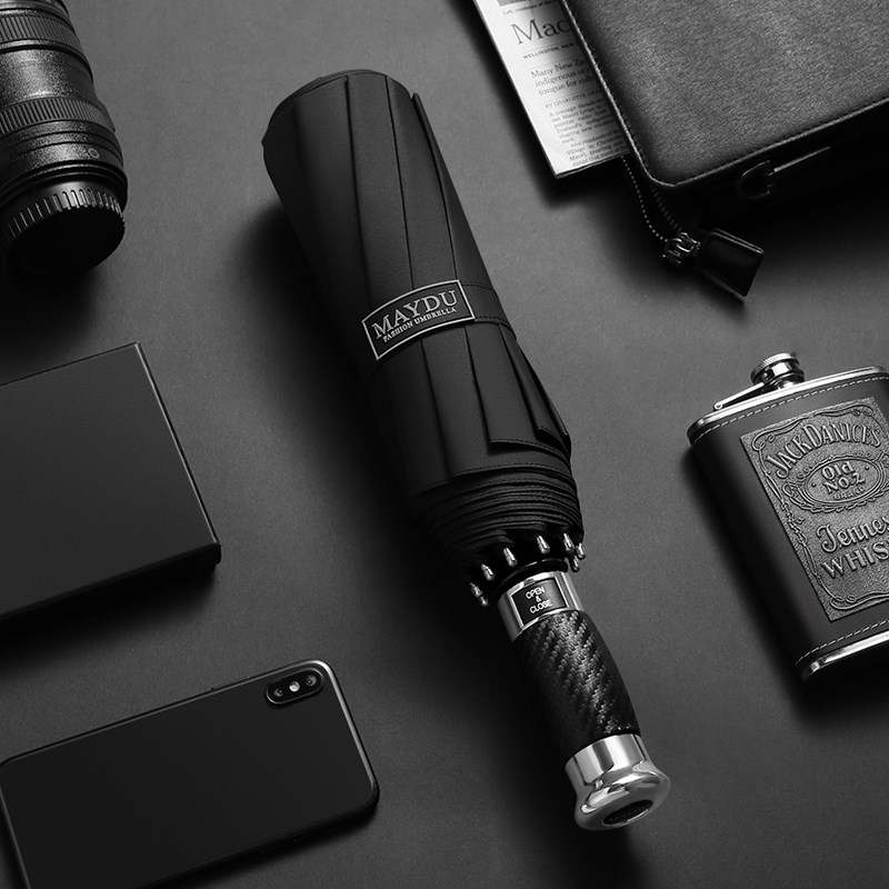 美度全自动雨伞男士女大号折叠晴雨两用伞加固抗风人伞M5