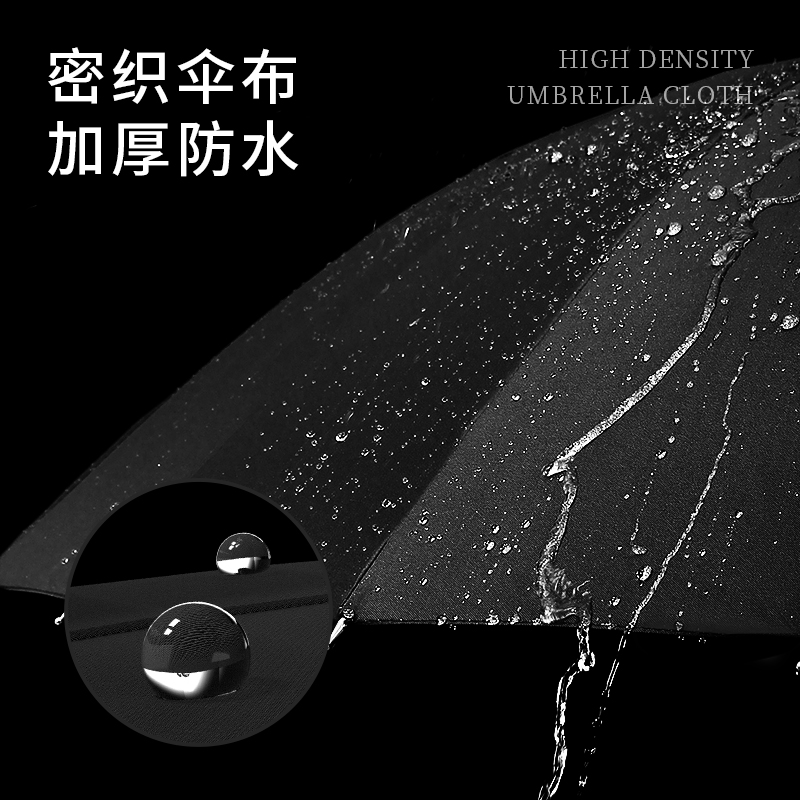 自动高档24骨长柄雨伞男士木柄大号防风加固暴雨专用双人直杆伞