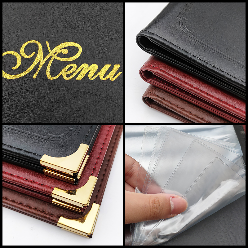 菜谱本菜单夹7页1面活页封面饭店餐厅酒水单价目表定制