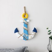 地中海船锚挂件背景壁饰轮船锚海洋题酒吧墙壁饰装 饰品