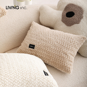 .波浪大兔毛 兔年抱枕沙发靠枕床上客厅枕头大抱枕方