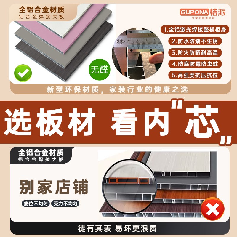 桔派全铝全屋定制衣柜走入式衣帽间一门到顶整体卧室衣柜家装家具