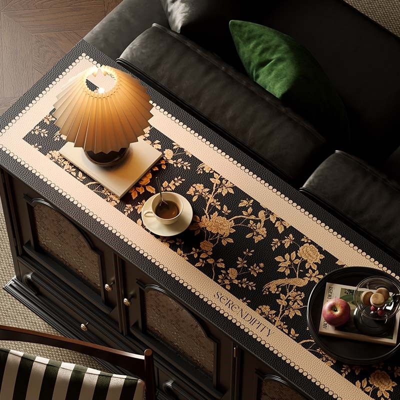 阿尔维娜法式皮革电视柜餐边柜垫长方形桌垫免洗防水防尘垫子,居家布艺,桌布,淘宝优惠券,粉丝福利购,淘宝优惠卷