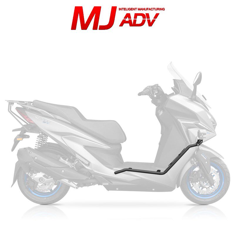 光阳T改装保险杠高碳钢护杠增强款脚踏板无损射灯支架