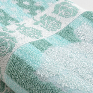 竹海一品 竹纤维毛巾玫瑰(无捻)毛巾 柔软舒适吸水抗菌洗脸面巾