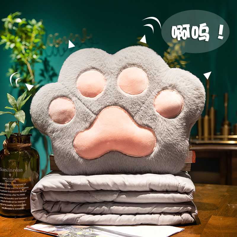 抱枕被子两用加厚冬季办公室午睡枕头空调毯子二合一午休汽车靠枕