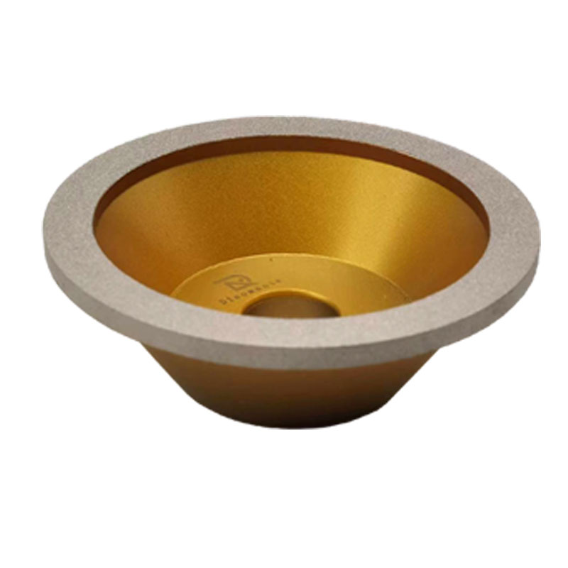 钎焊金刚石碗型砂轮电镀直角斜边钨钢铣刀陶瓷玻璃磨刀机C9砂轮