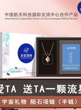 中国航天陨石情侣项链龙凤吊坠