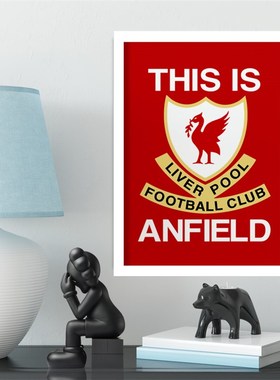 红军利物浦安菲尔德球场队徽相框桌摆挂件照片墙 this is Anfield
