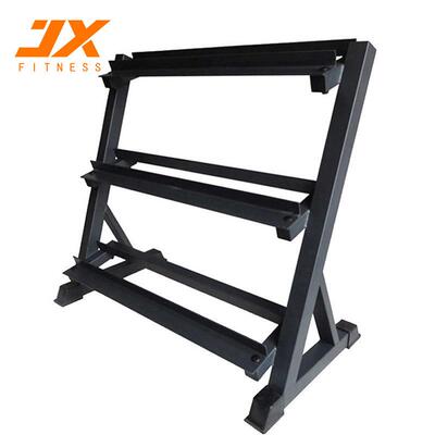 JX-DBR86三层哑铃架家用商用室内六角圆头哑铃放置架存放架