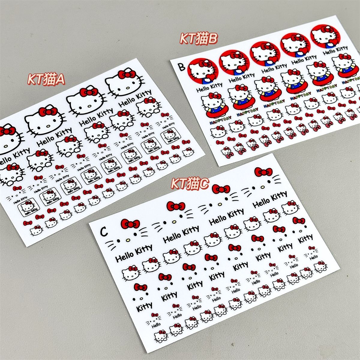 凯蒂猫转印贴纸卡通可爱防水防磨