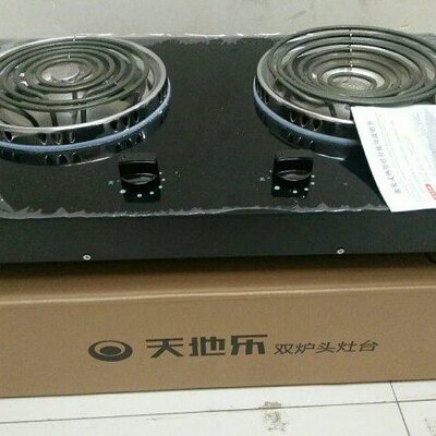 天地乐220V电灶BF-II4900(左平盘2250W右凹盘2650W)无插头