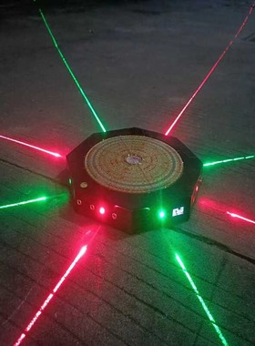 普宙八面绿激光红外线金锁玉关三元三合综合罗盘测距显示屏工具箱