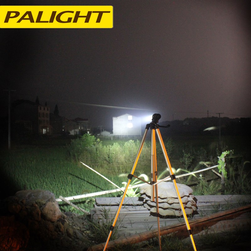 霸光26650强光手电筒PL1800超亮防水远射5000聚光led可充电黄光