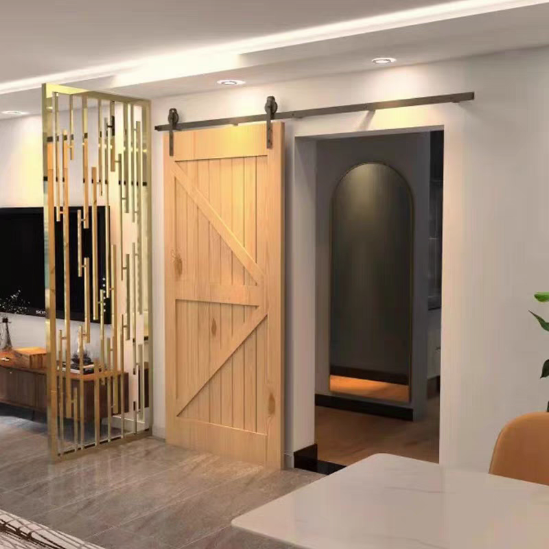 定制谷仓门实木厨房推拉移门
