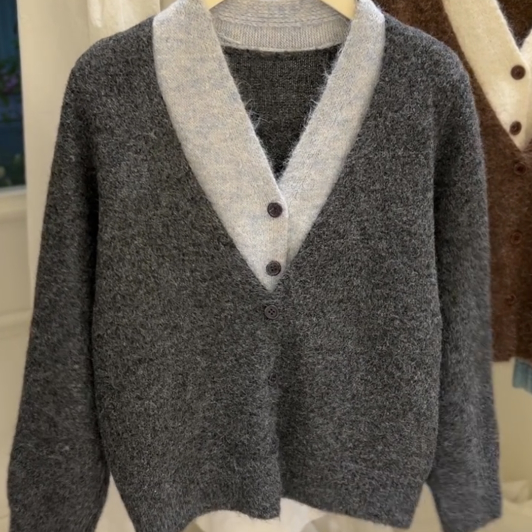 慵懒风复古大码胖mm松弛感上衣女