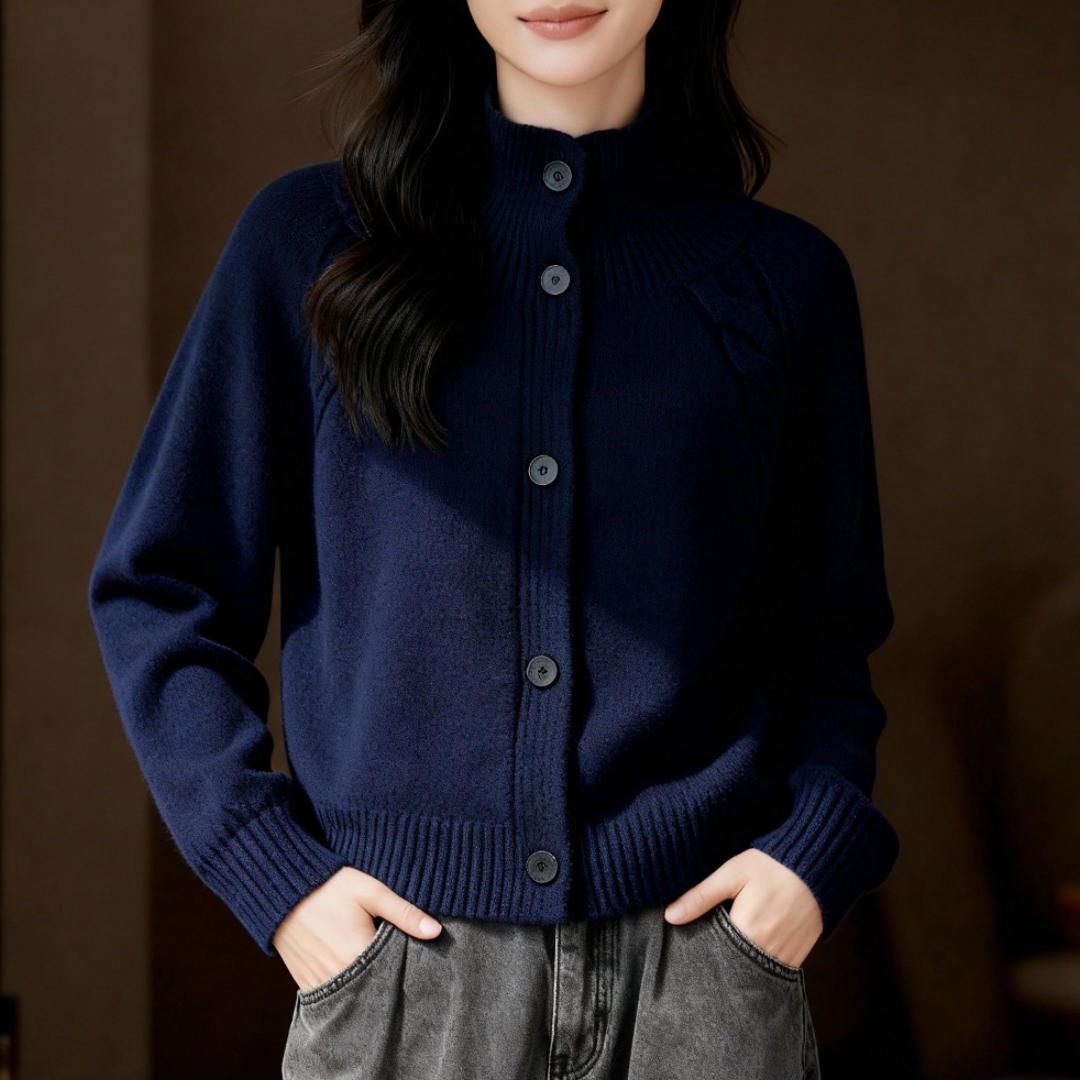 新款独特chic温柔软糯宽松上衣冬