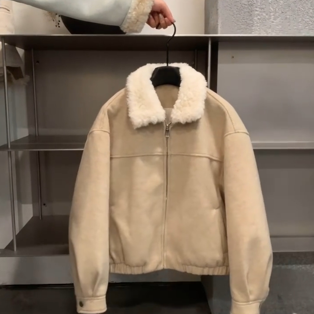 2025春季新款复古简约风翻领外套