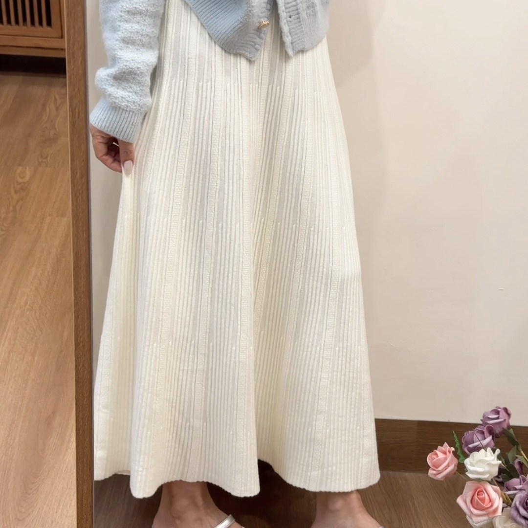 法式温柔风高腰百褶裙女春季2026新款简约休闲垂感a字大摆半身裙,女装/女士精品,大码半身裙,淘宝优惠券,粉丝福利购,淘宝优惠卷