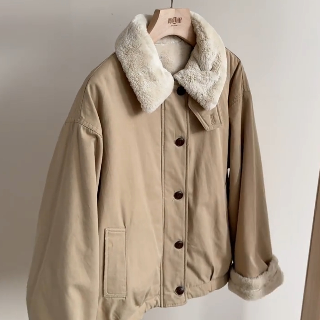 韩系设计感超好看洋气工装夹克女