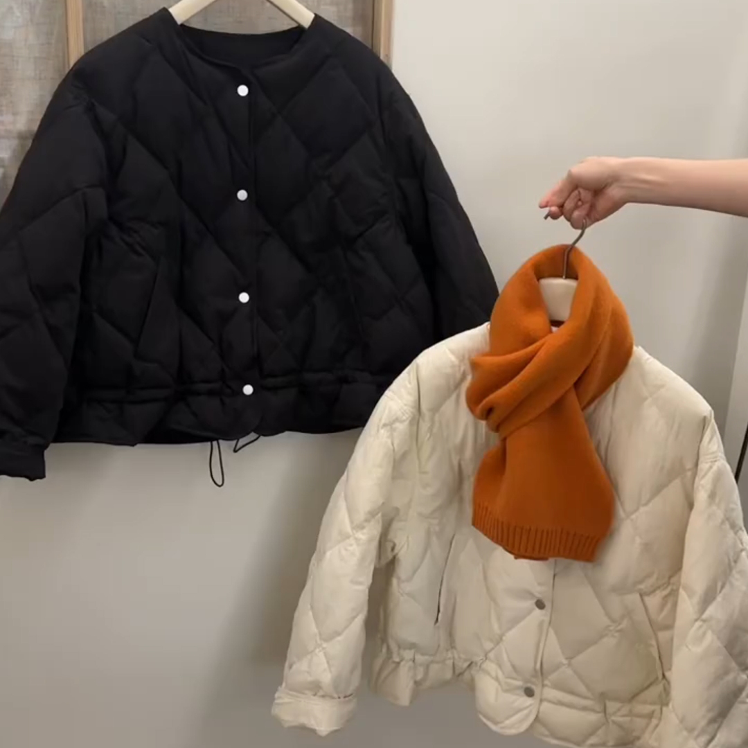 2025新款韩系穿搭宽松短款棉服女