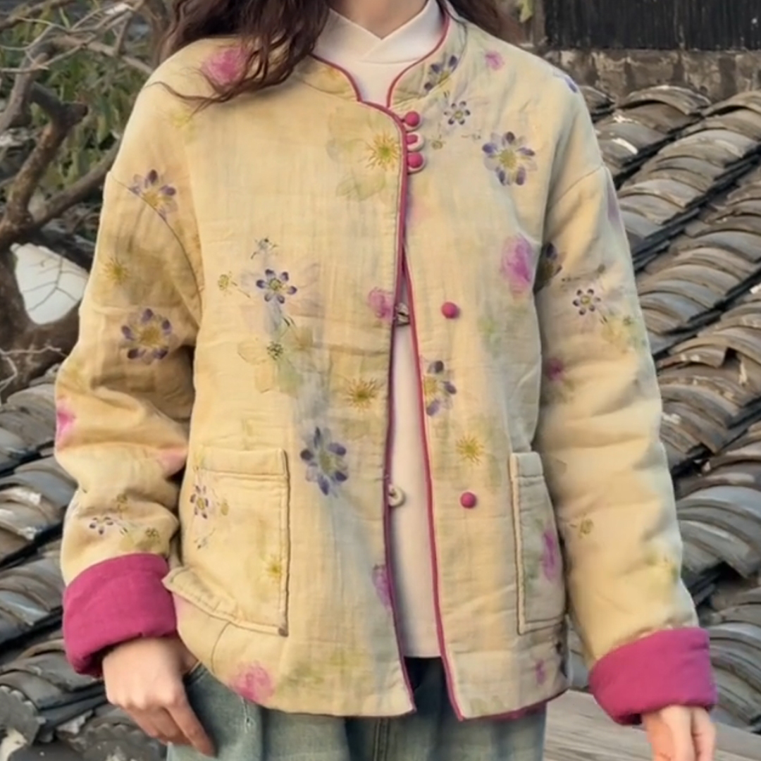 棉服外套2025冬季新款复古棉衣女