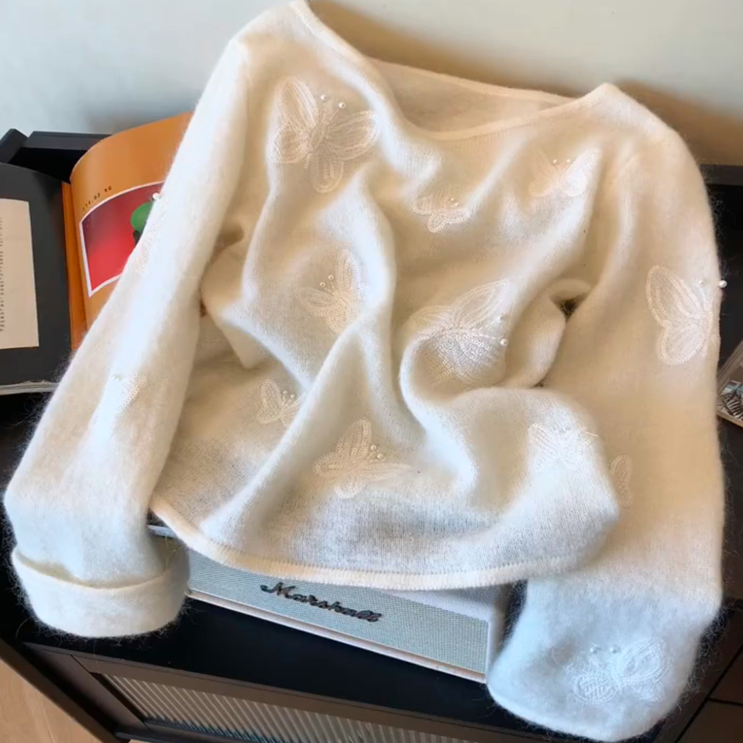 法式温柔气质绝美软糯减龄毛衣女